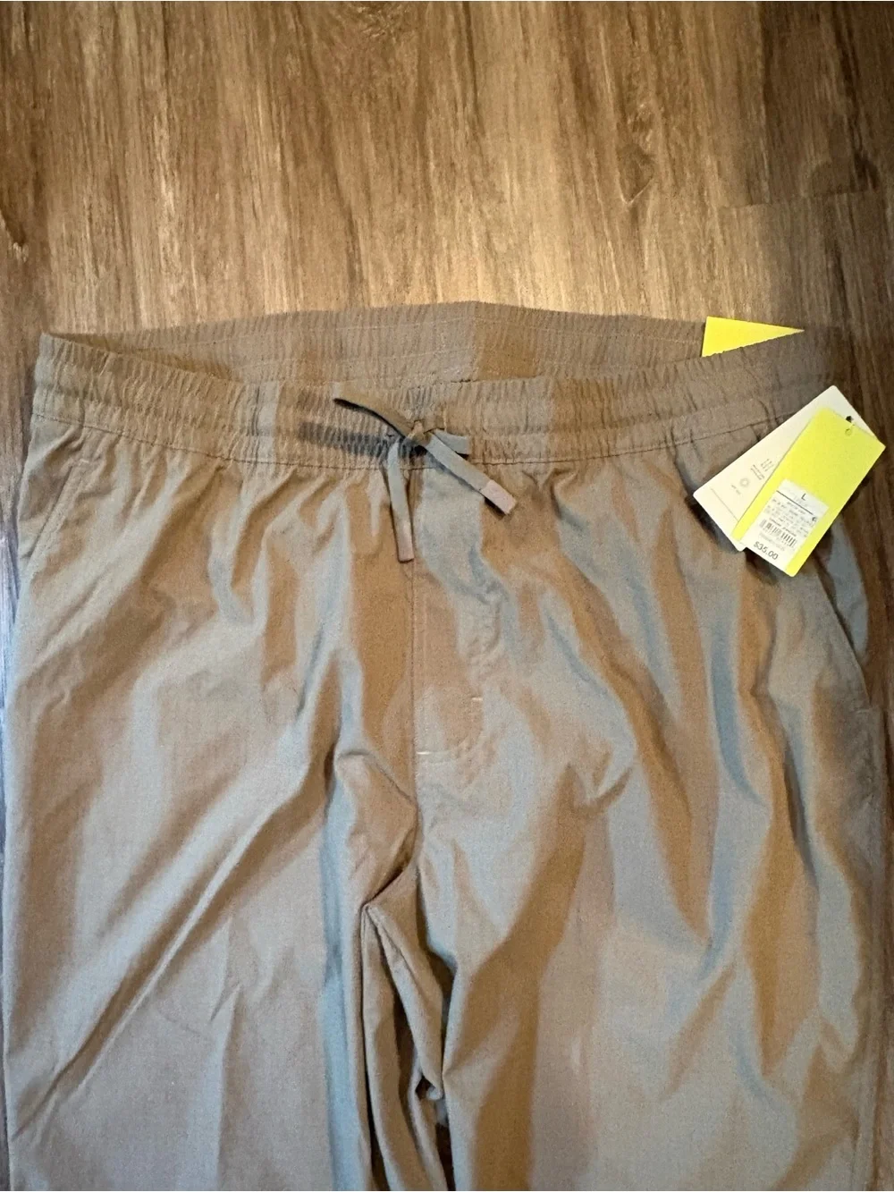 Aritzia Men's Drawstring Joggers in Tan